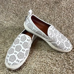 Coach leather slip on